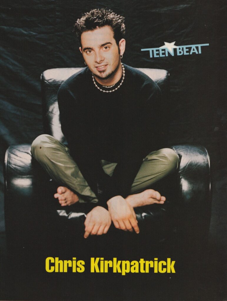 Chris Kirkpatrick Teen Magazine Pinup Nsync Barefoot Pose Smile Teen