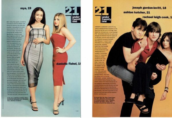 Danielle Fishel Rachel Leigh Cook Ashton Kutcher teen magazine pinup clippings