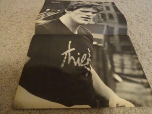 Matt Dillon Rex Smith teen magazine poster clipping black t-shirt 1980's Vintage