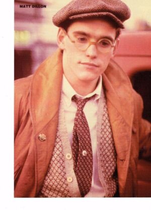 Matt Dillon teen magazine pinup clipping Bop Teen Beat Tiger Beat Glasses