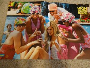 Ashley Tisdale teen magazine poster clipping High School Musical Swimsuits Pool