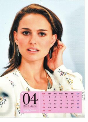 Brad Pitt Natalie Portman teen magazine pinup clipping bright eearings Japan Bop