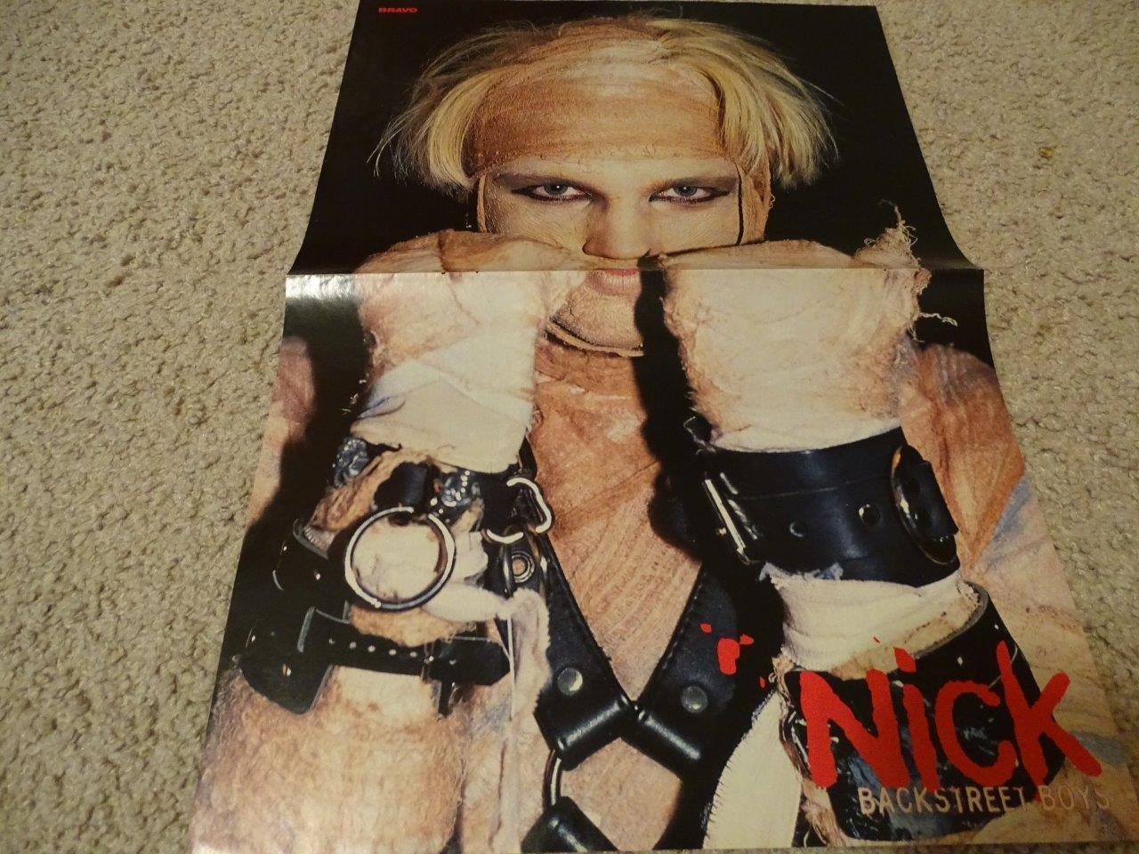 Nick Carter Backstreet Boys Teen Magazine Poster Clipping Everybody Video Bravo Teen Stars Forever Pinups