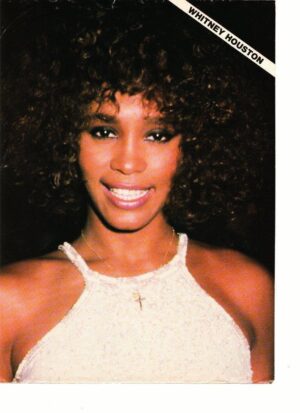 Whitney Houston Tom Cruise teen magazine pinup clipping younger years ...