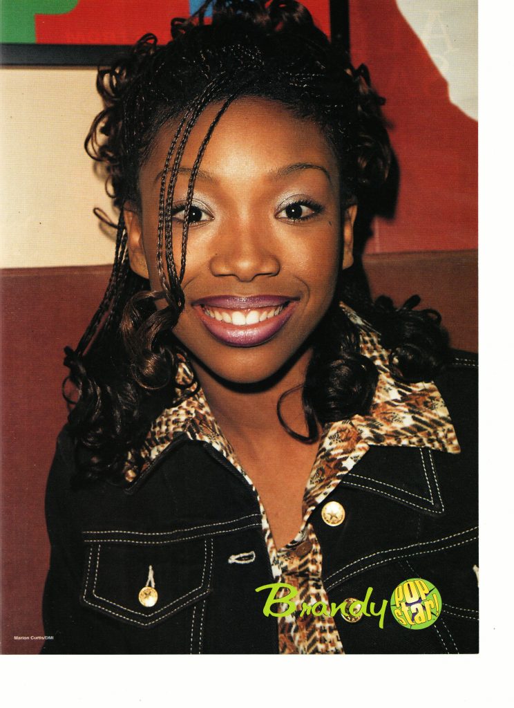 Brandy teen magazine pinup clipping close up jean jacket popstar - Teen ...