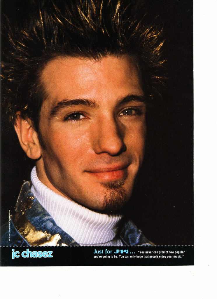 Mandy Moore JC Chasez teen magazine pinup clipping Nsync purple shirt ...