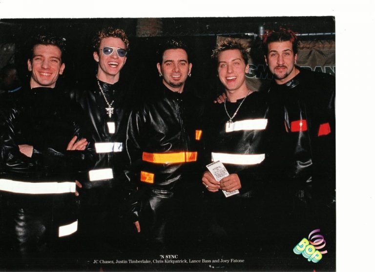 Nsync teen magazine pinup clipping black light up jackets - Teen Stars ...