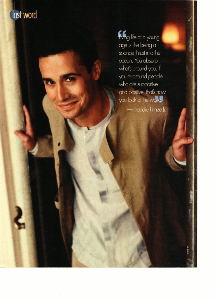 Freddie Prinze Jr Teen Magazine Pinup Clipping 24 The Reef Scooby Doo