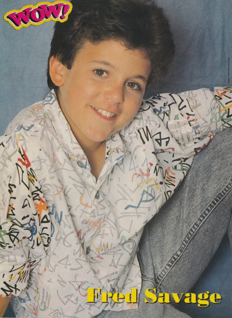 Johnny Depp Fred Savage teen magazine pinup clipping darling pose wow ...