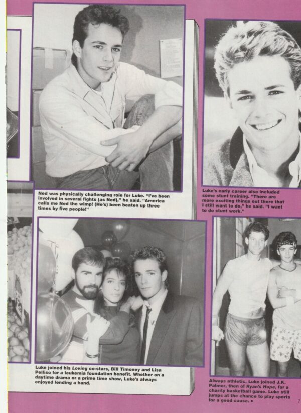 Luke Perry photos pinup 90's dead