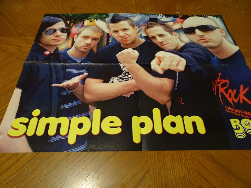 Simple Plan Jesse Mccartney teen magazine poster first up - Teen Stars  Forever Pinups
