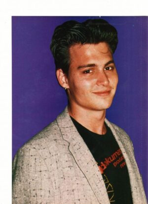 Johnny Depp black t-shirt on Teen Beat magazine