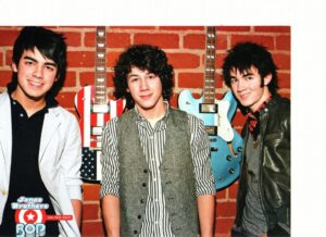 Jonas Brothers brick wall