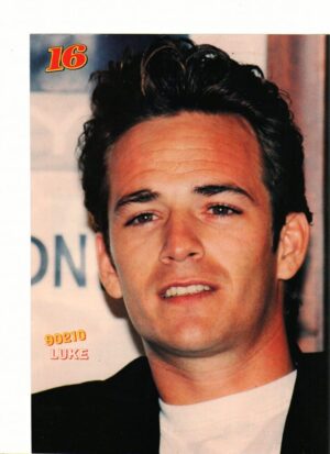 Luke Perry teen magazine pinup clipping Beverly Hills 90210 16 mag close up baby