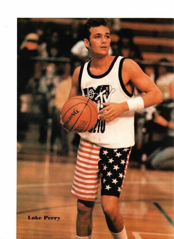 Luke Perry basketball flag shorts