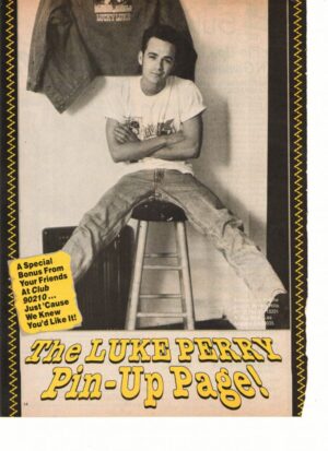 Luke Perry bar stool open legs Beverly Hills 90210