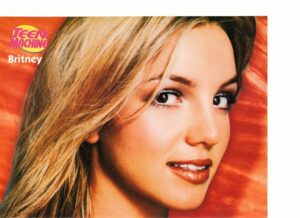Britney Spears close up Teen Machine