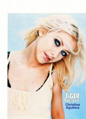 Christina Aguilera sunny hair Tiger Beat