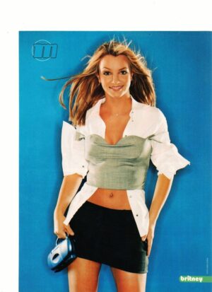Britney Spears holding a radio J-14