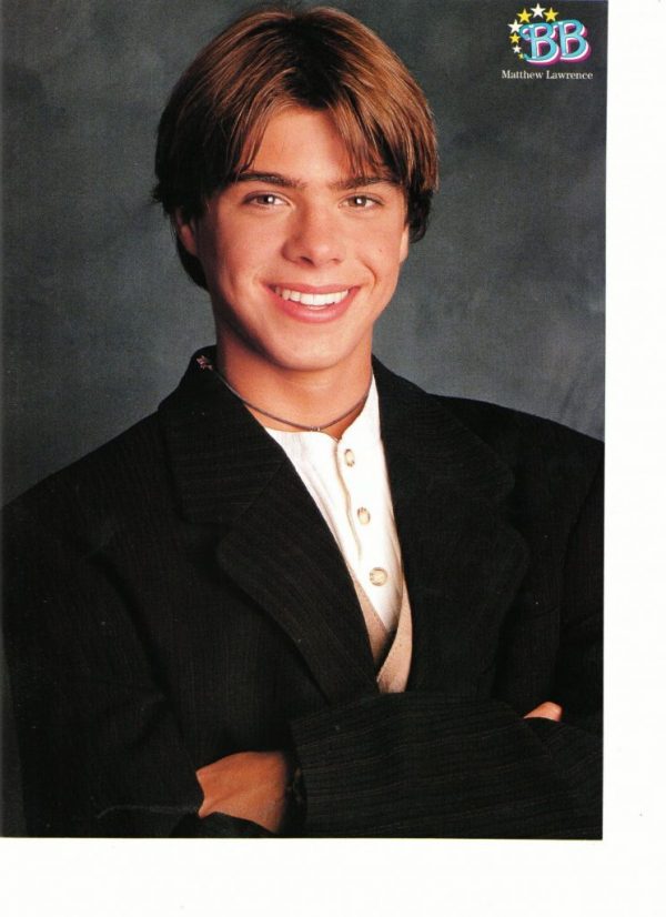 Matthew Lawrence teen idol 16 magazine