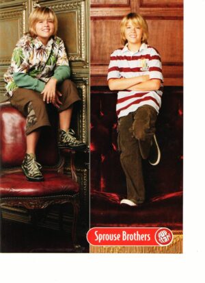 Dylan Sprouse and Cole sprouse Popstar in a chair