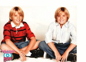 Dylan Sprouse and Cole Sprouse kriss Corss jean shorts