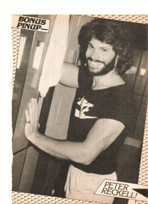 Peter Reckell teen magazine pinup clipping 1970's Knots Landing 1970's by a door