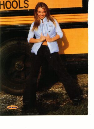 Britney Spears by a school bus JJ-14 magazine