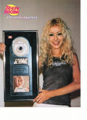 Christina Aguilera gold award Teen Machine