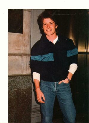 Michael J. Fox hands in jeans