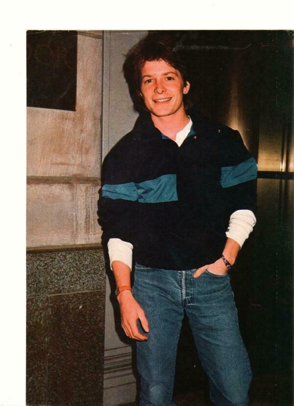Michael J. Fox hands in jeans