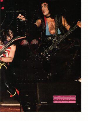 Kiss teen magazine pinup clipping