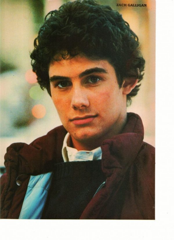 Zach Galligan Cain Devore teen magazine pinup looks tired