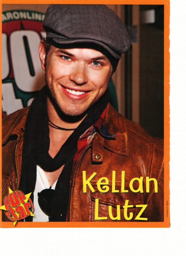 Kellan Lutz brown jacket grey hat Popstar
