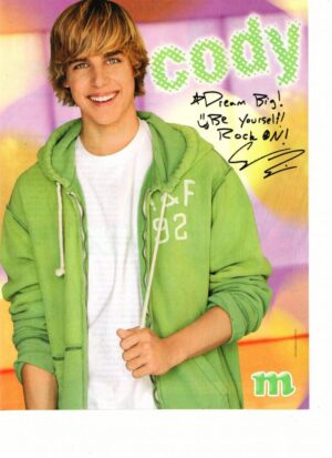 Cody Linley green jacket