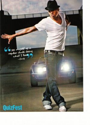 Chris Brown teen magazine pinup clipping dancing by a car Tiger Beat