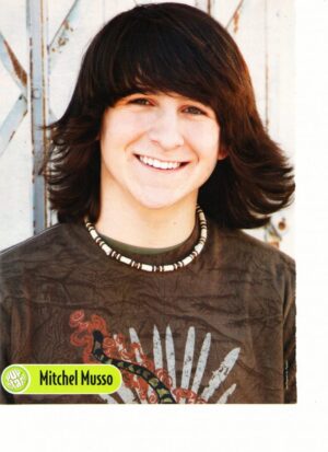 Mitchel Musso close up wavy hair