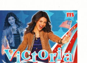 Victoria Justice teen magazine pinup clipping American Flag Disney Girl M mag