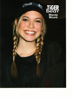 Mandy Moore teen magazine pinup clipping Teen Beat braided hair Tangled 90's