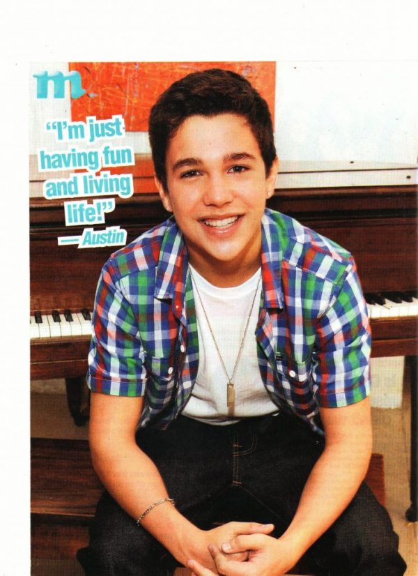 Austin Mahone piano M magazine open legs