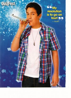 Austin Mahone teen magazine pinup clipping Quizfest party time