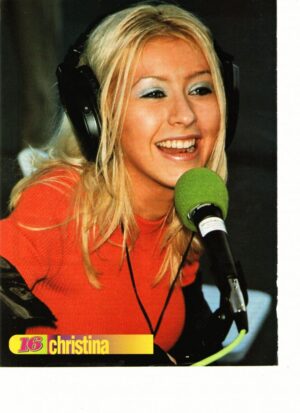 Christina Aguilera teen magazine pinup clipping Radio time Genie in a Bottle