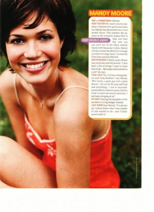 Mandy Moore teen magazine pinup clippings 90's in the grass Teen People