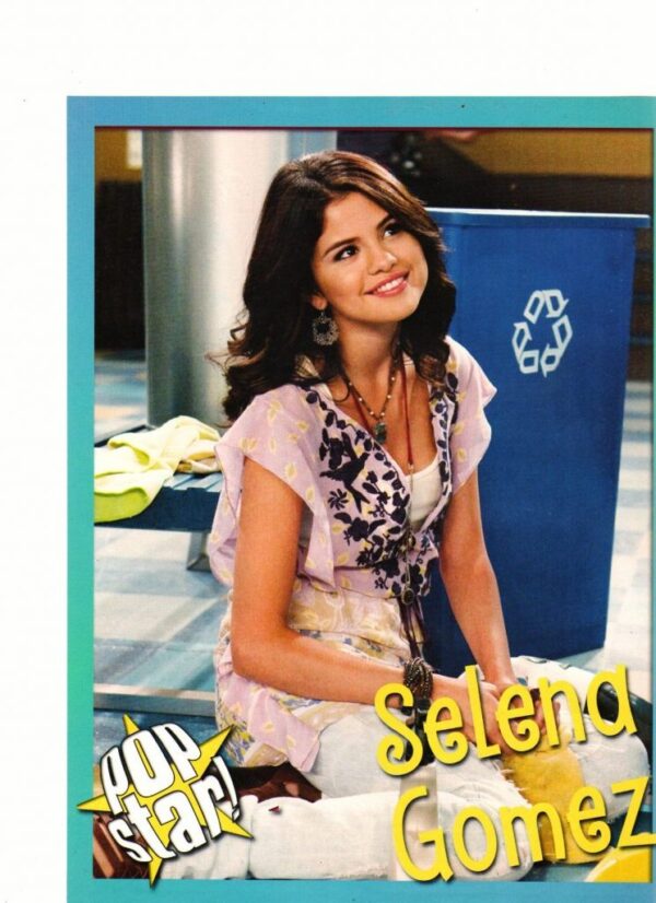 Selena Gomez teen magazine pinup clipping Dolittle on a bed Popstar