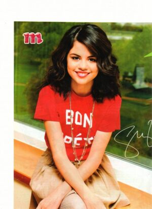 Selena Gomez teen magazine pinup clipping Hotel Transylvania window M mag