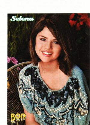 Selena Gomez teen magazine pinup clipping Bop adorable pose hottie