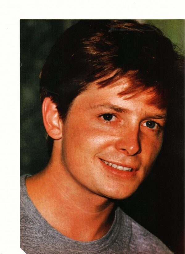 Don Johnson Michael J. Fox teen magazine pinup clipping Sick Note Teen Beat