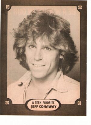 Jeff Conaway teen magazine pinup clipping wavy hair