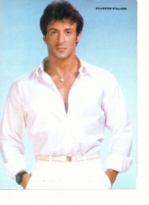Sylvester Stallone white shirt teen idol hot