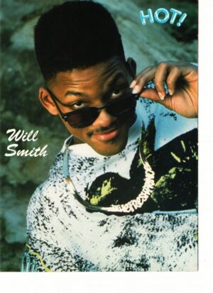Will Smith teen magazine pinup clipping Hot magazine sunglasses